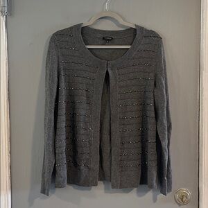 Talbots Lambswool Beaded Cardigan Size M‎